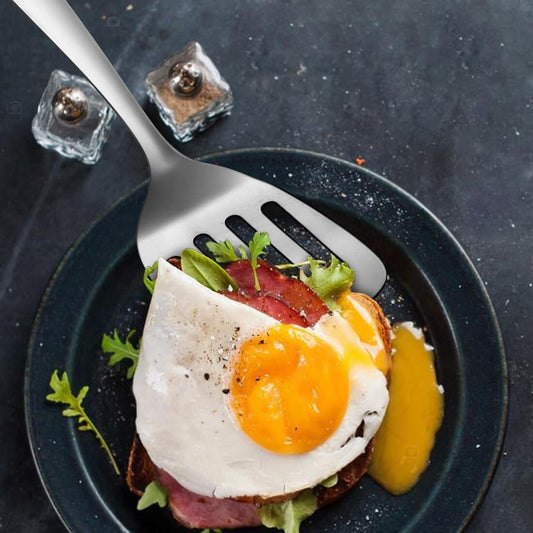 Stainless Steel Turner Perforated Server Pearl