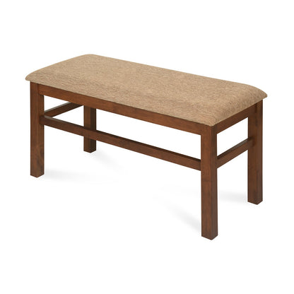 Nilkamal Jewel Multi Use Medium Sitting Bench for Living Room | Dining Room (Walnut)