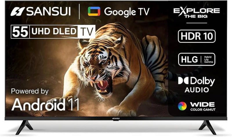 Sansui 140 cm (55 inch) Ultra HD (4K) LED Smart Google TV with A+ Grade IPS Panel Dolby Audio & Film Maker Mode (JSW55UG23)-1