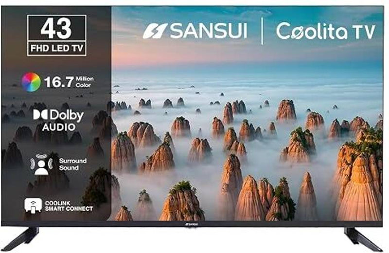 Sansui 109 cm (43 inch) Full HD LED Smart Coolita TV with Dolby Audio, Surround Sound, Bexel-Less Disign & A+ Panel LED TV (JSWD43CSFHD/2026)-5