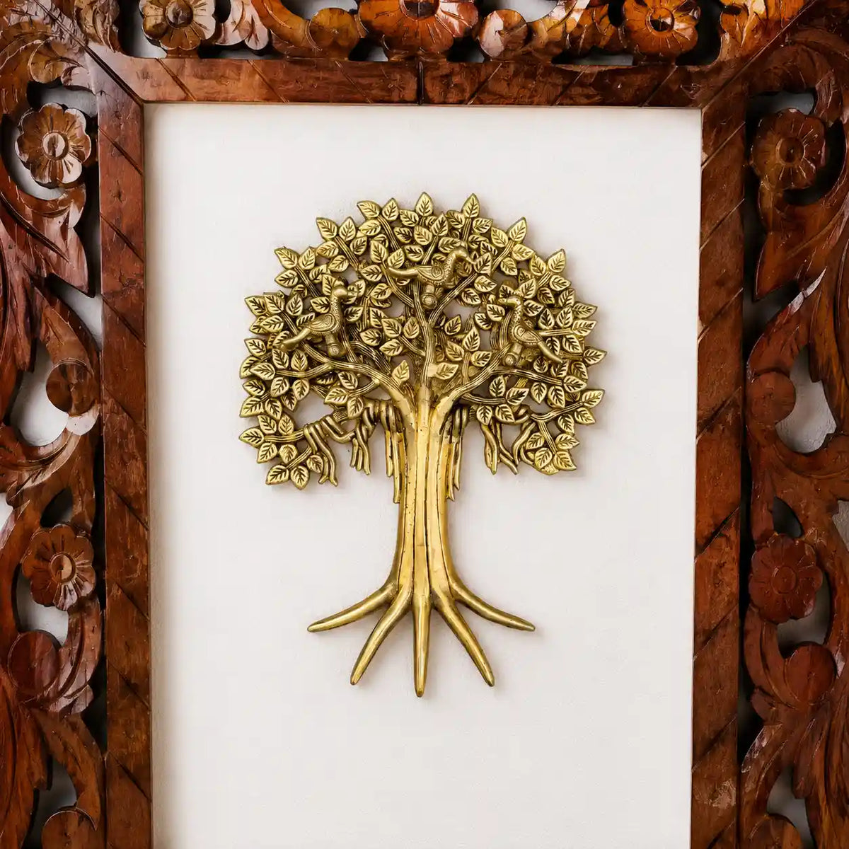 Brass Kalpvriksha Wall Hanging (13.5 Inch)