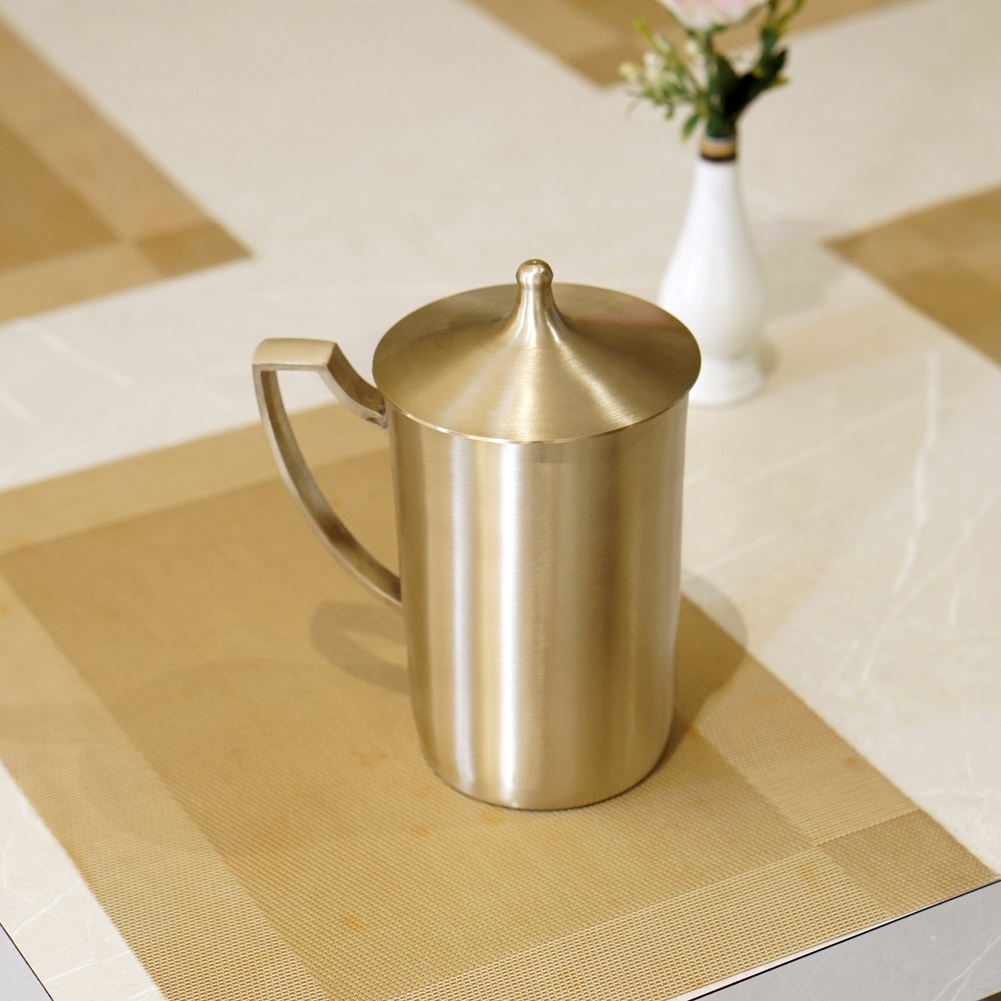 Kansa Jug/Pitcher with Matte Finish