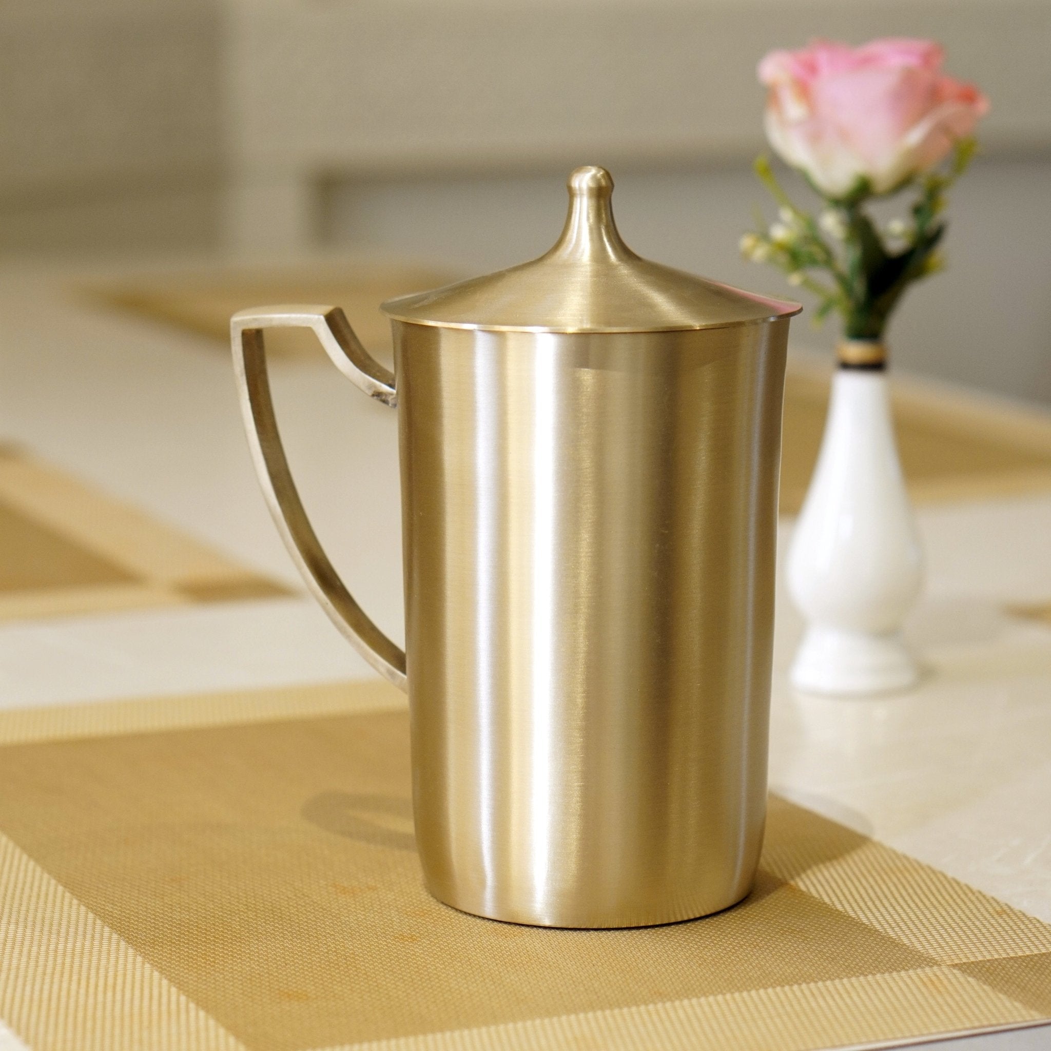 Kansa Jug/Pitcher with Matte Finish