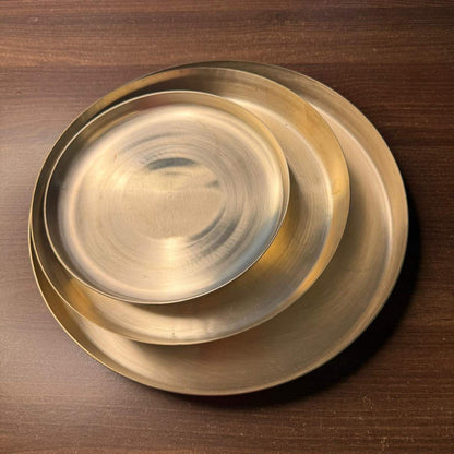 Kansa Thali Matt Finish