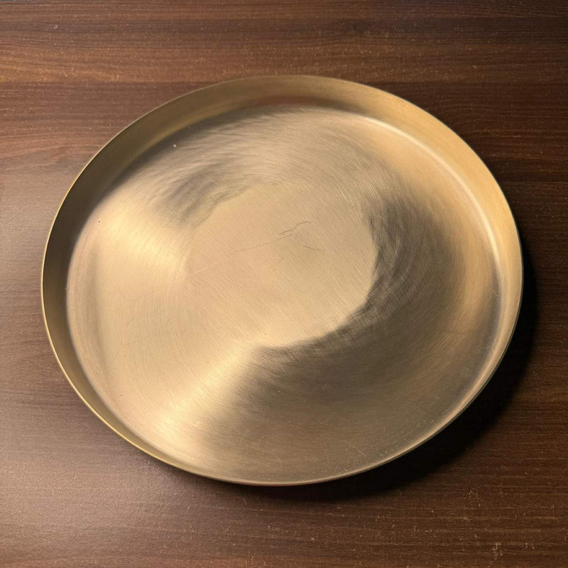Kansa Thali Matt Finish