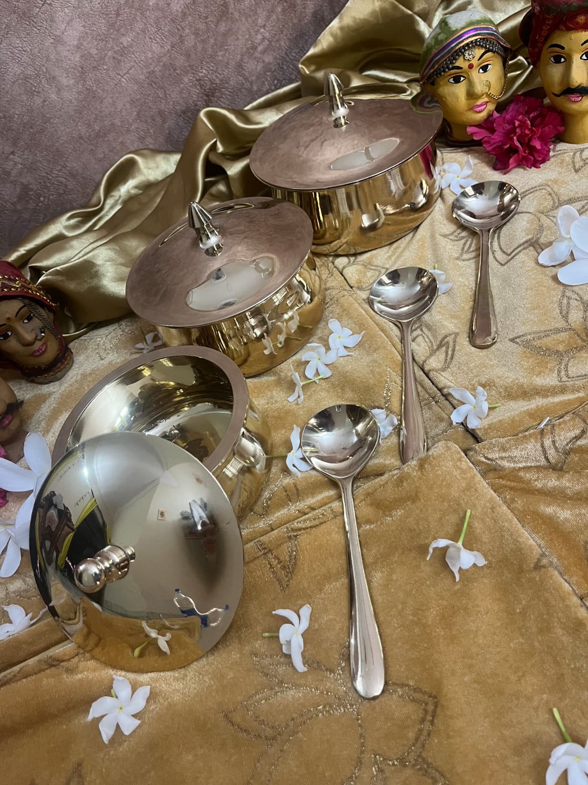 Kansa / Bronze Handi Glossy Finish