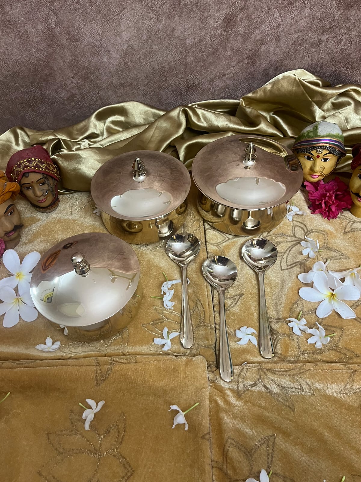 Kansa / Bronze Handi Glossy Finish