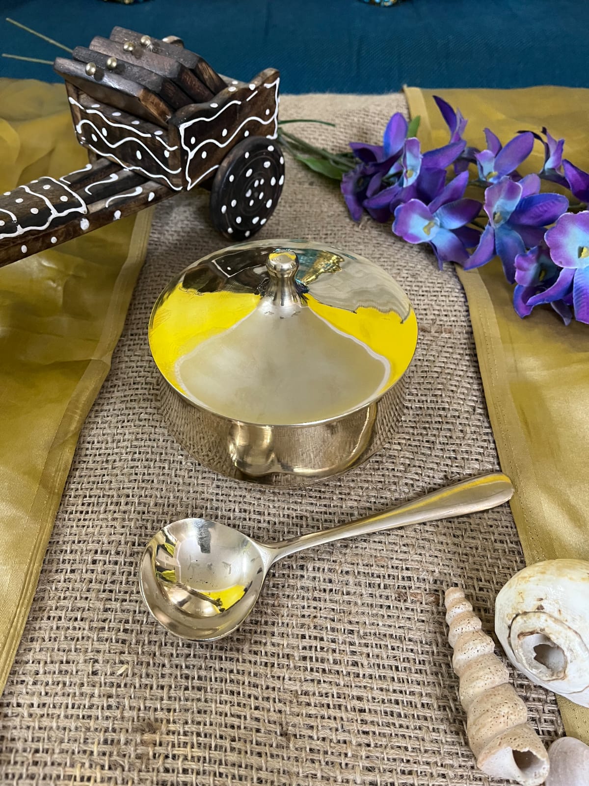 Kansa / Bronze Handi Glossy Finish