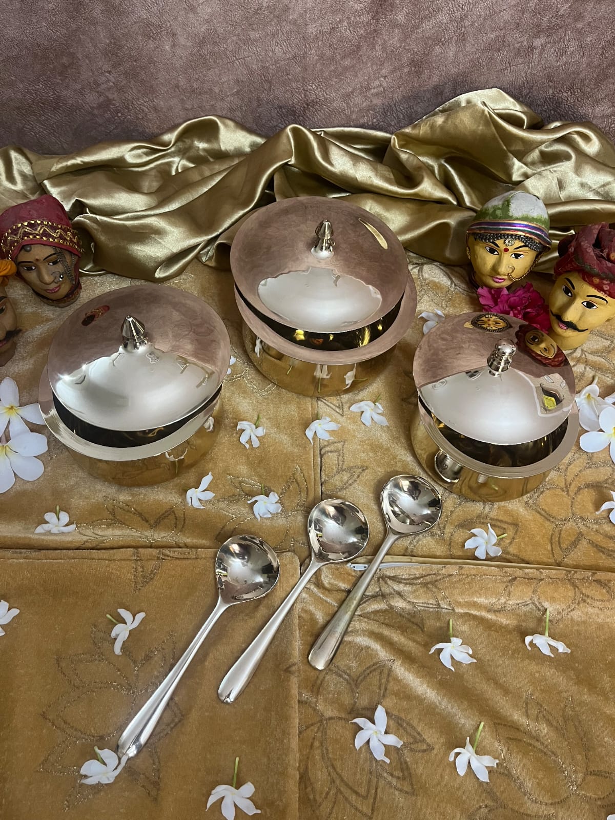 Kansa / Bronze Handi Glossy Finish