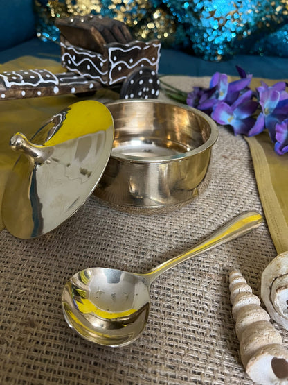 Kansa / Bronze Handi Glossy Finish