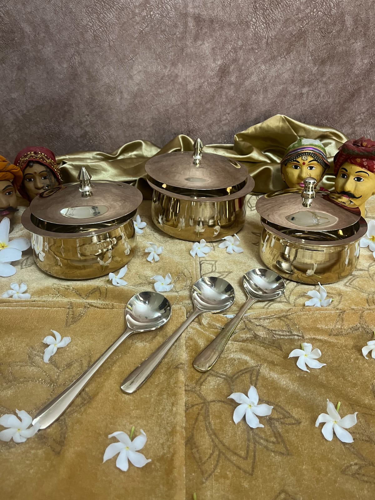 Kansa / Bronze Handi Glossy Finish