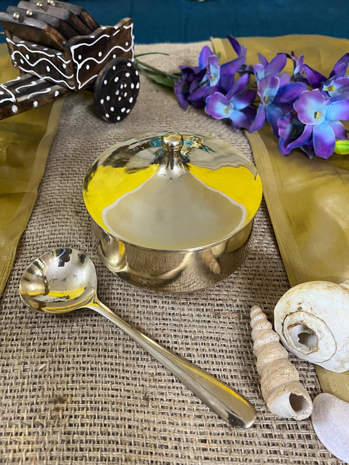 Kansa / Bronze Handi Glossy Finish