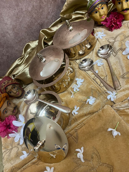 Kansa / Bronze Handi Glossy Finish