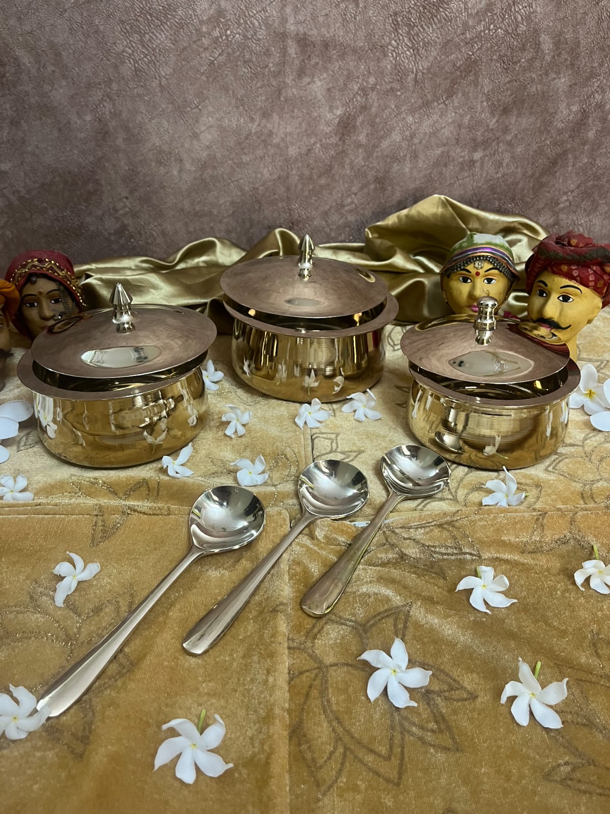 Kansa / Bronze Handi Glossy Finish