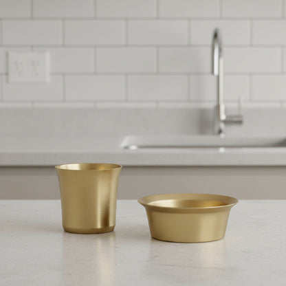 Handmade Pure Kansa Tea Cup & Saucer – Perfect Gift for Family & Guests