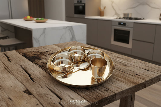 Bronze Dish Set Of 6 Pcs- Luxury Dinner set