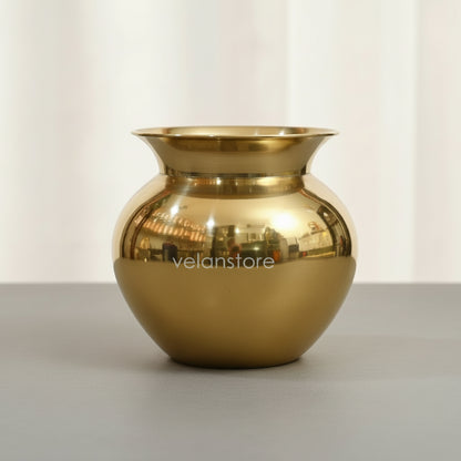 Shribadri Pure Kansa Lota – 500 ml Kalash for Pooja & Ayurvedic Water Drinking