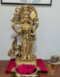 Kartikeya Lord Murugun Brass Superfine Statue 20" enhanced carvings