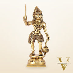 Karuppasamy Brass Superfine Statue 9"