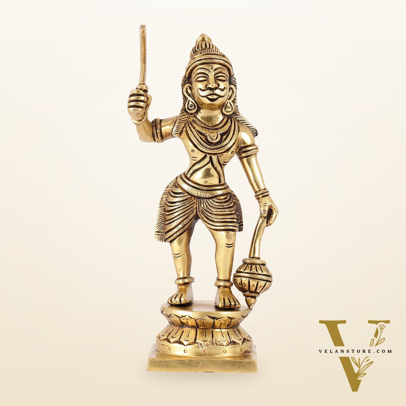 Karuppasamy Brass Superfine Statue 9"