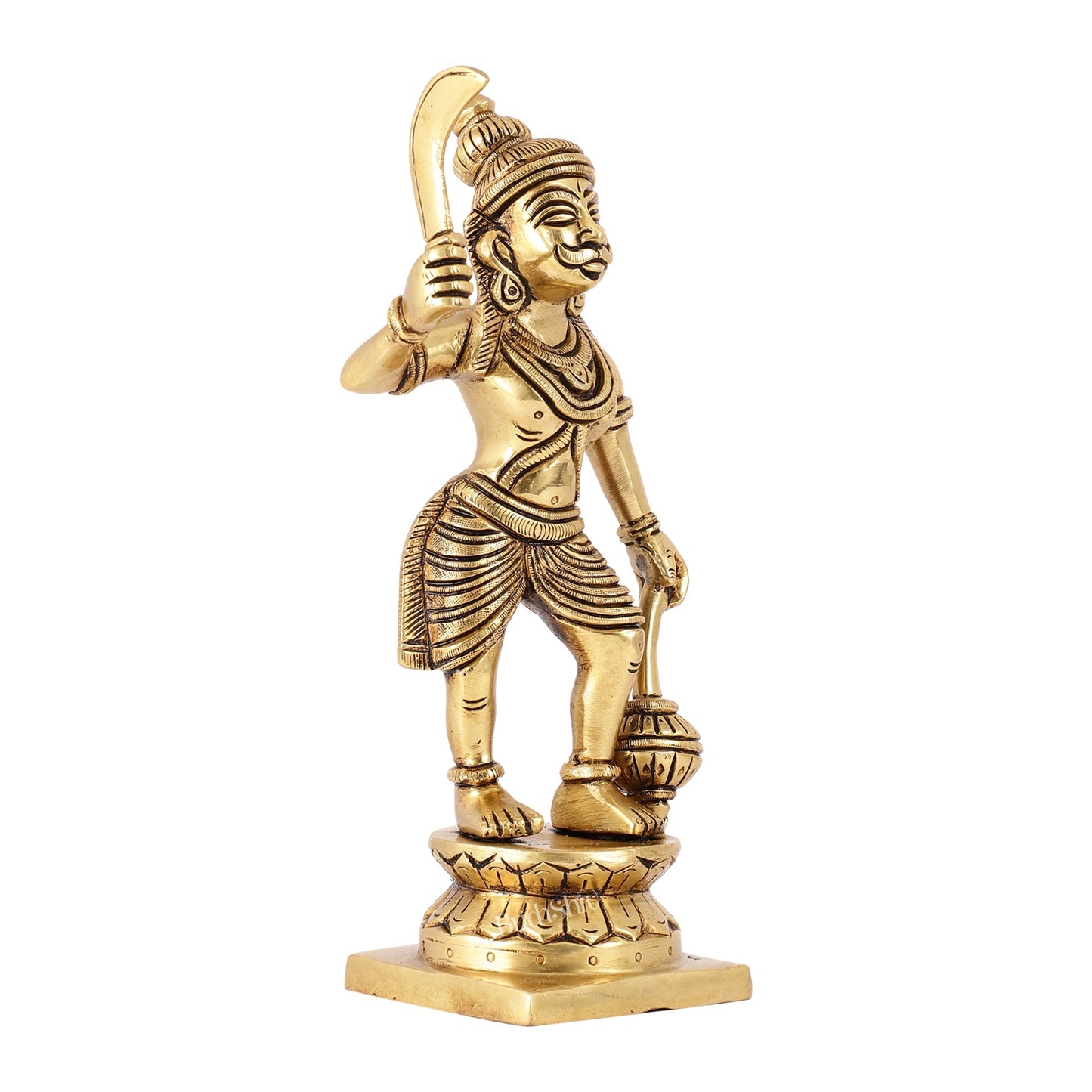 Karuppasamy Brass Superfine Statue 9"