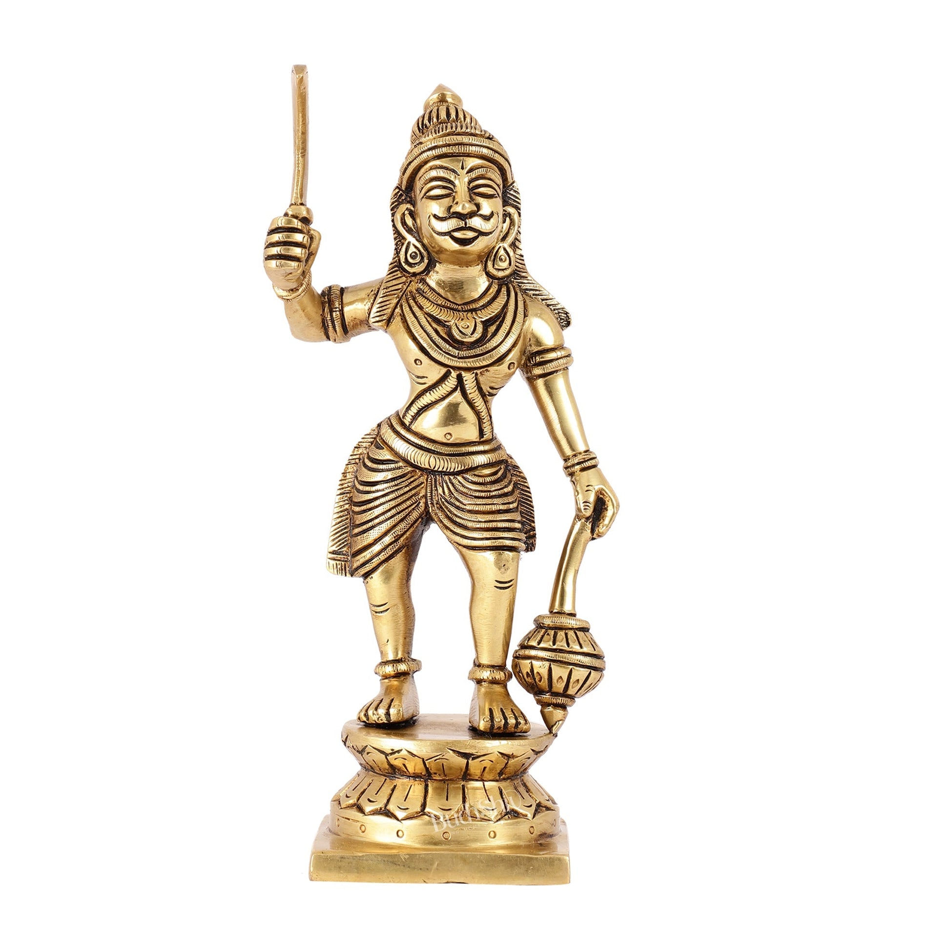 Karuppasamy Brass Superfine Statue 9"