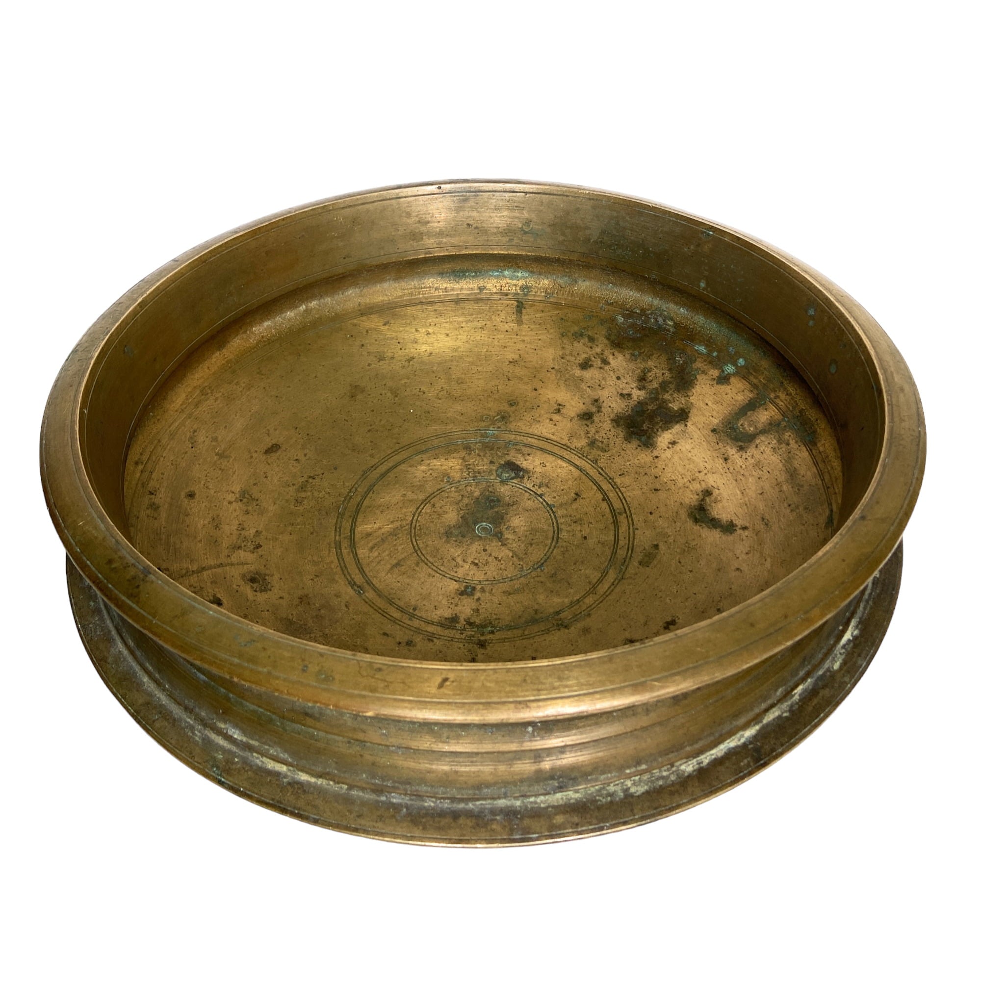 Bhunes Brass Antqiue Urli Traditional Bowl For Home Décor,Brown, 4 Inch, 1 Piece