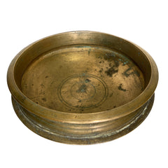 Bhunes Brass Antqiue Urli Traditional Bowl For Home Décor,Brown, 4 Inch, 1 Piece