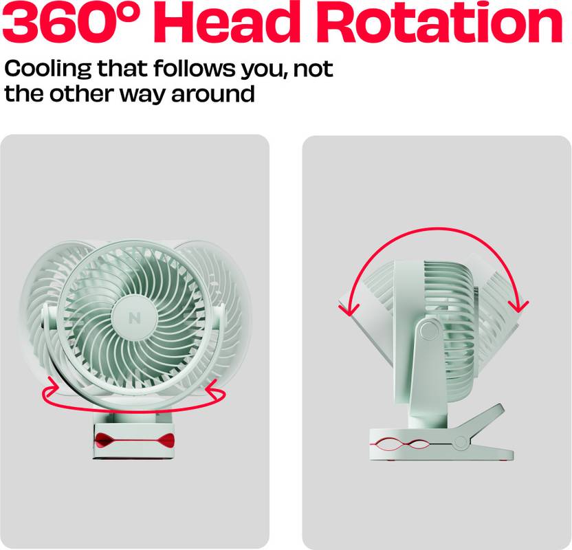 Nuuk KLIP BLDC Motor, Silent Operation 127 mm Table Fan-5
