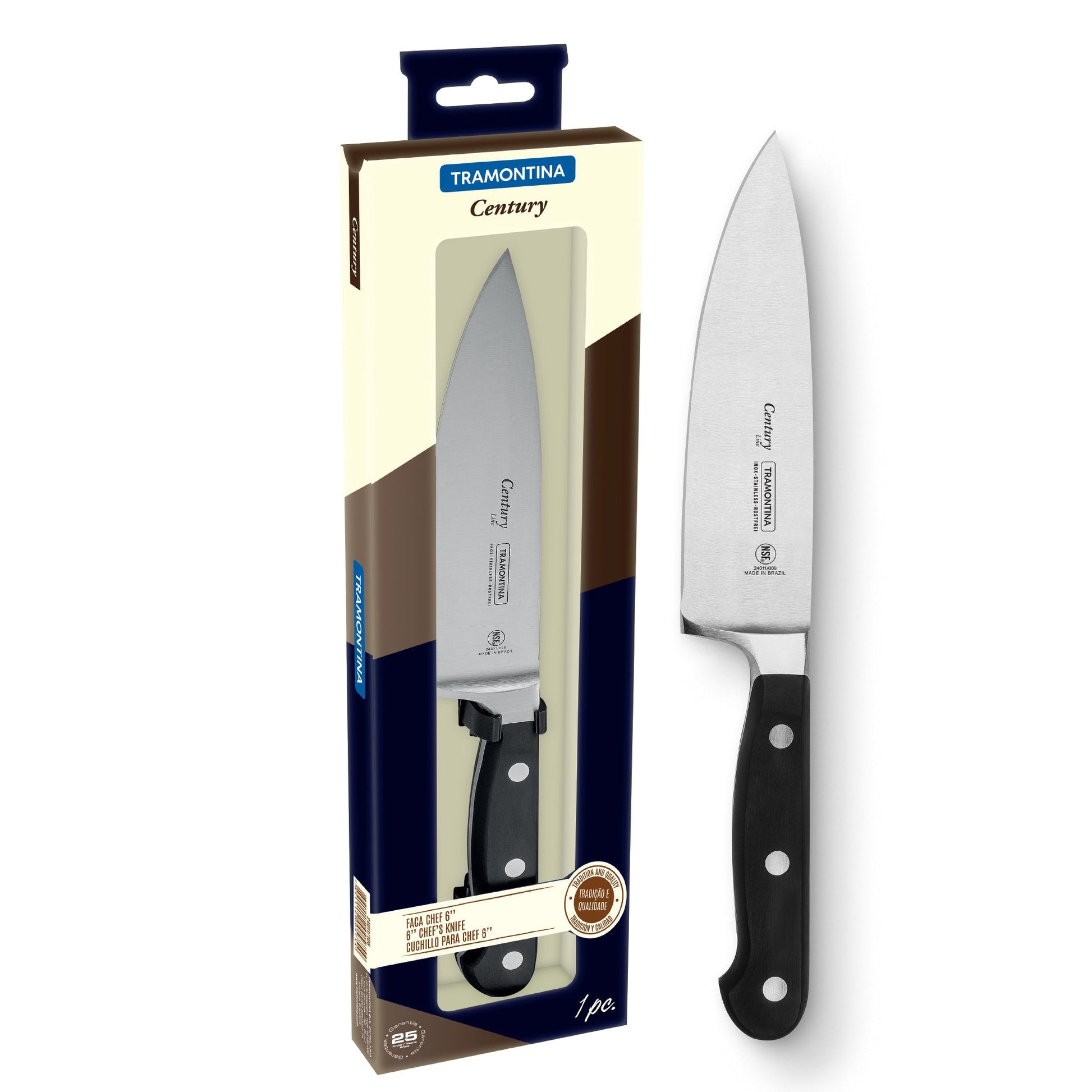 Century Chefs Knife 20 cm /8in - Black