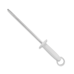 Professional Grooved Sharpener 25 cm/ 10in - White
