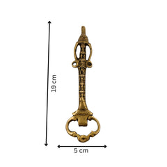 Bhunes Brass Handmande Tribal Opener, Bastar Art,Gold, 7.5 Inch, 1 Piece
