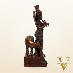 Krishna Brass Idol Divine Flute Playing Krishna 29 inch