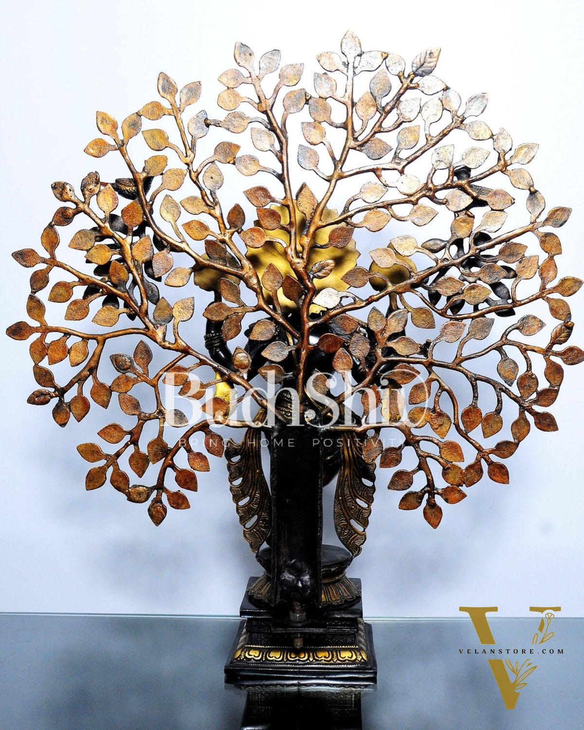 Krishna Brass idol Krishna with tree superfine brass statue 24 inches