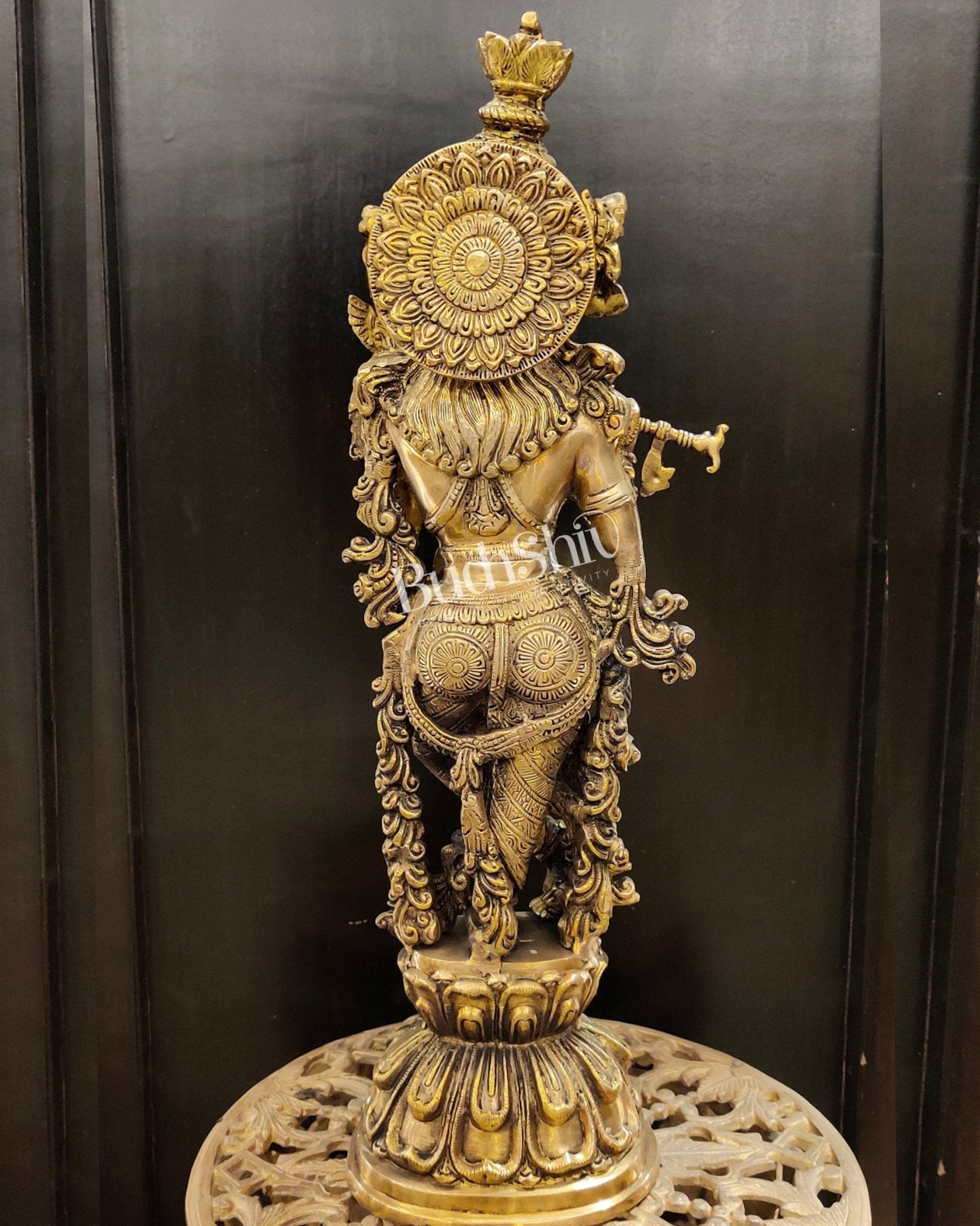 Krishna Brass Statue 25 inch