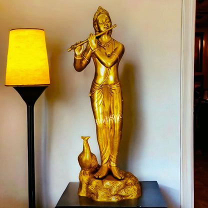 Krishna Murlidhar Brass Idol | Superfine Brass | 29 Inch