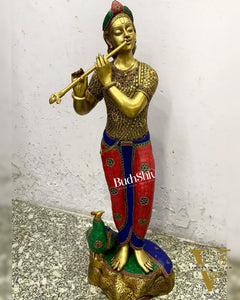 Krishna Murlidhar Brass Idol | Superfine Brass | Height 29 Inch