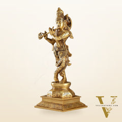 Krishna Superfine Brass Idol 15"