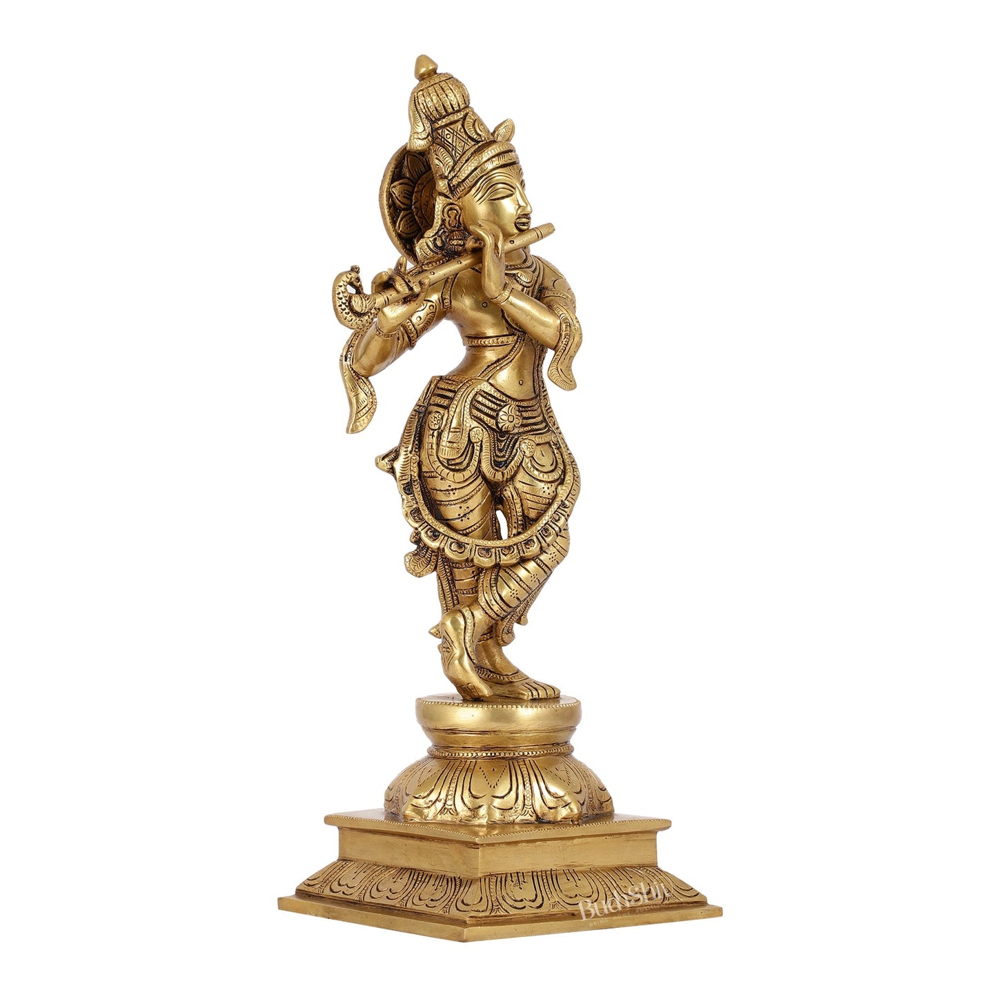 Krishna Superfine Brass Idol 15"