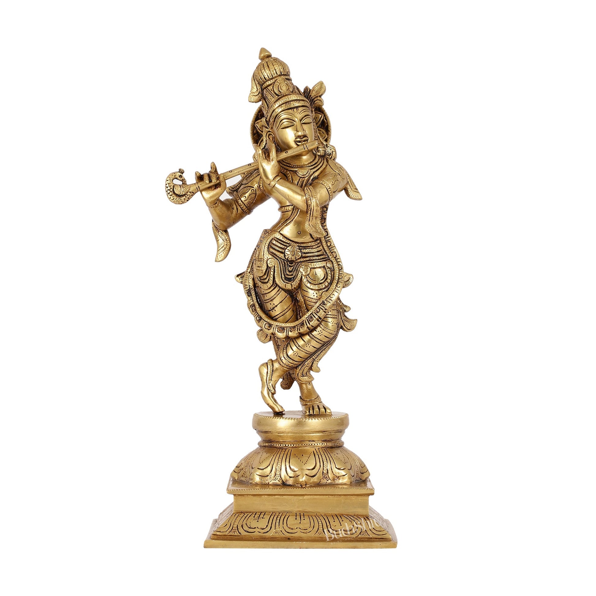 Krishna Superfine Brass Idol 15"
