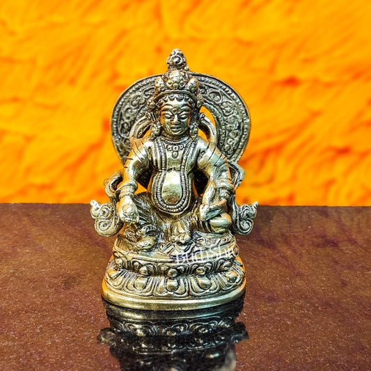 Kubera Brass Idol, 3.5" Height, Handcrafted