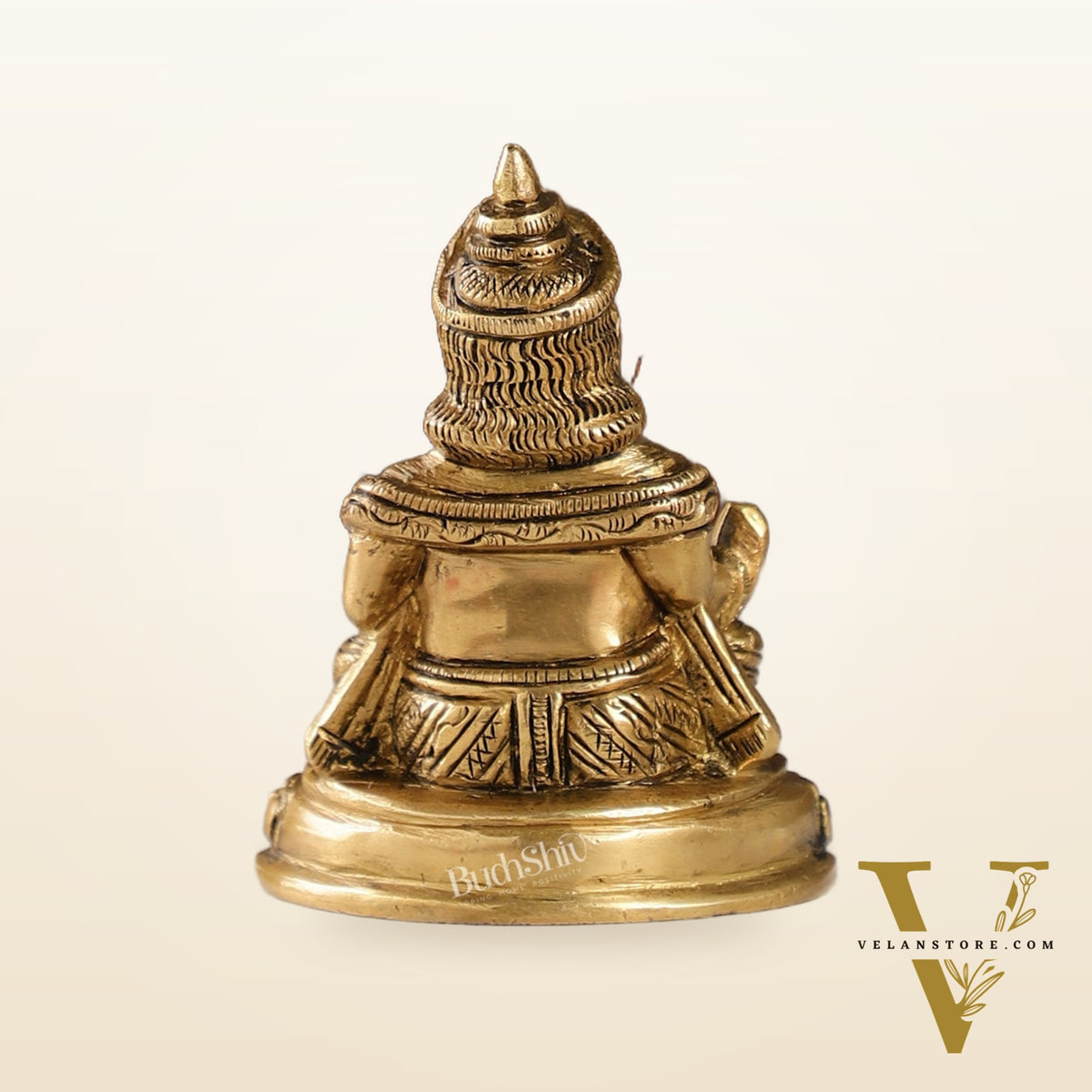 Kubera Brass Idol, 4" Height, Handcrafted