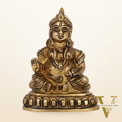 Kubera Brass Idol, 4" Height, Handcrafted