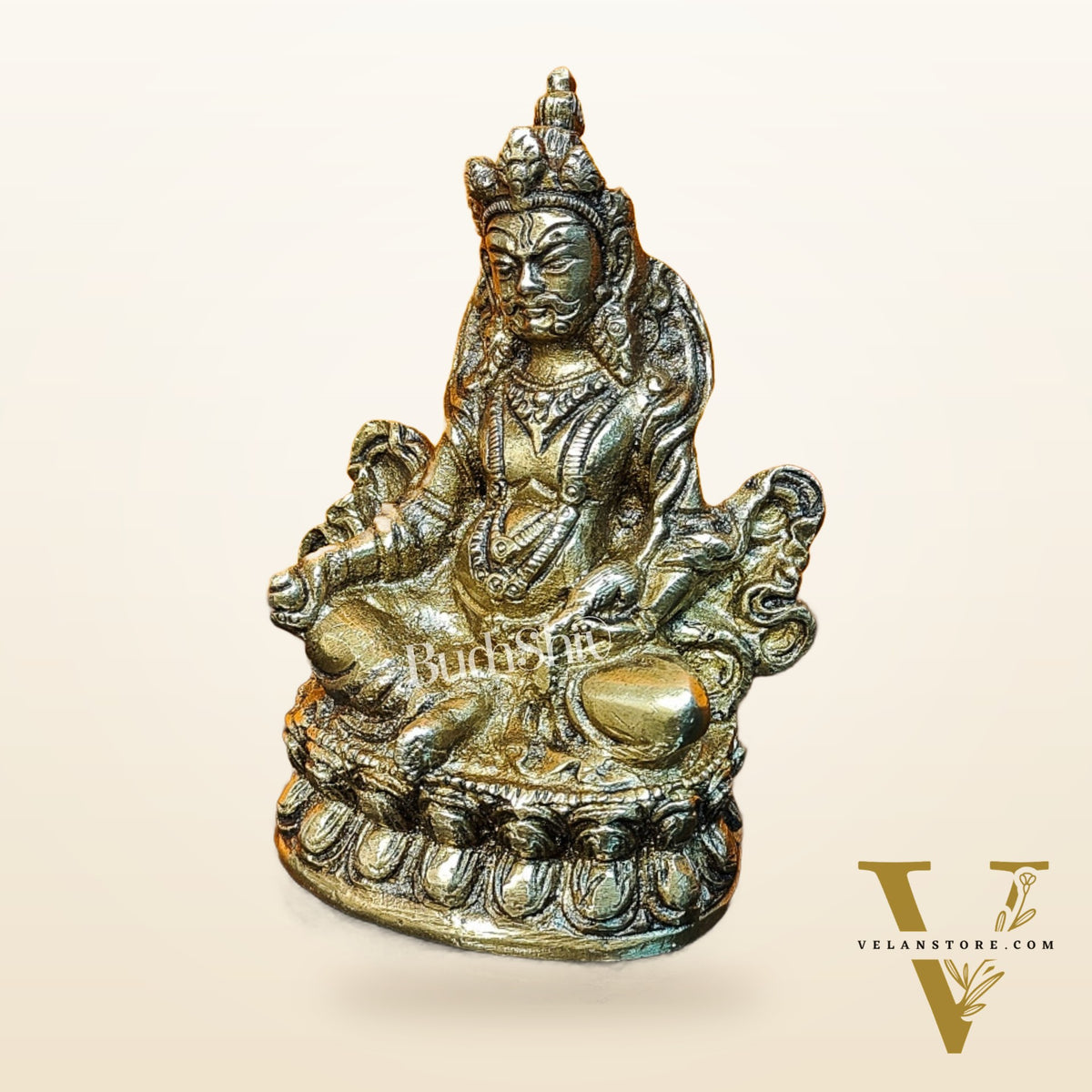 Kubera Brass Idol, 4.5" Height, Handcrafted