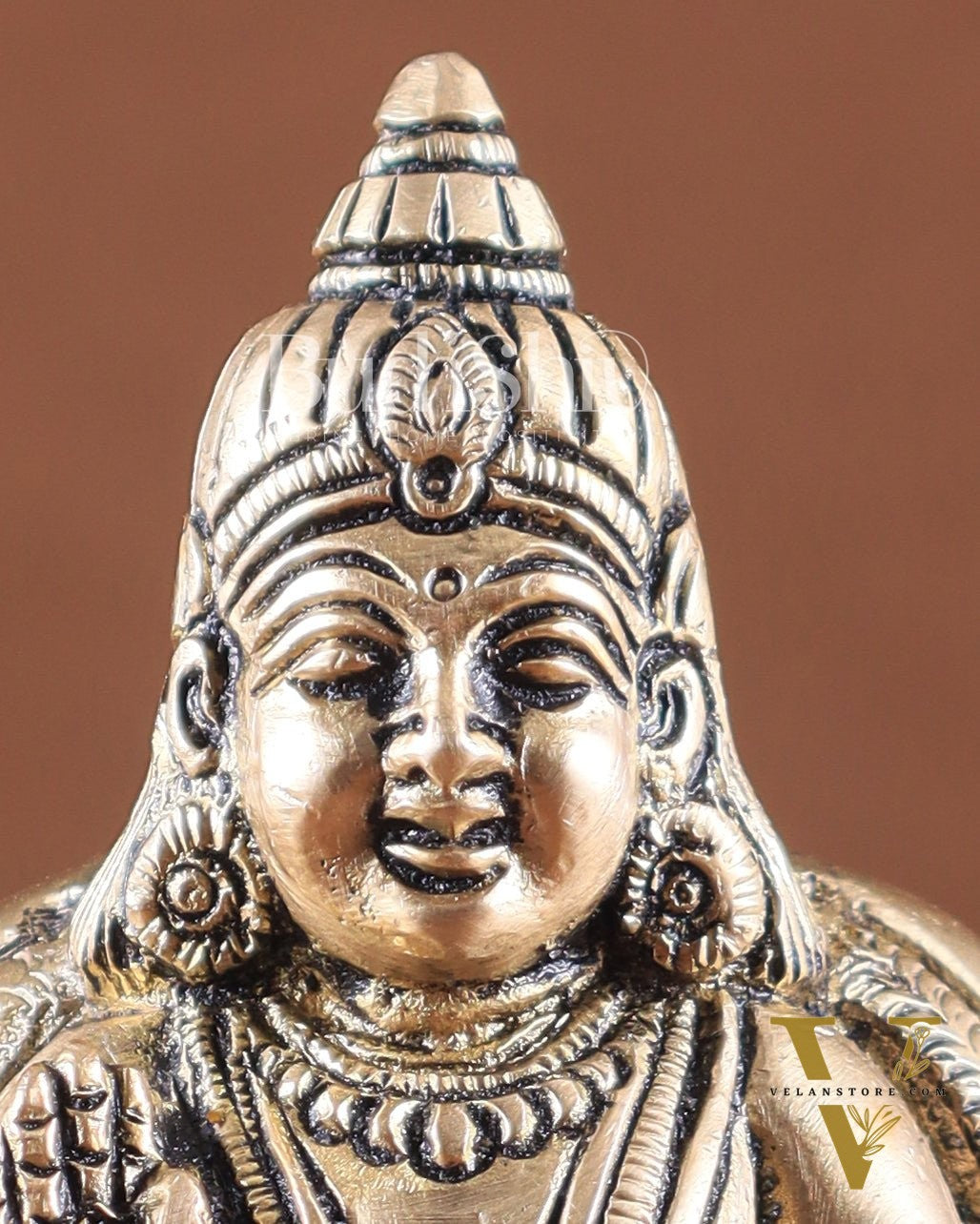 Kubera Brass Idol, 4.5" Height, Handcrafted