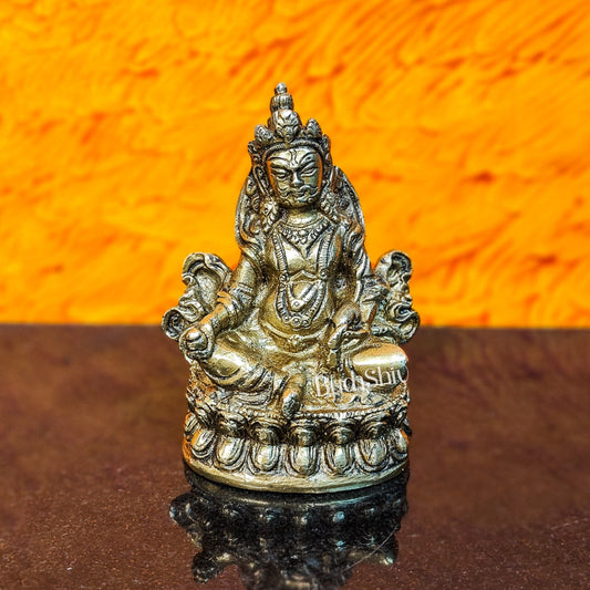 Kubera Brass Idol, 4.5" Height, Handcrafted