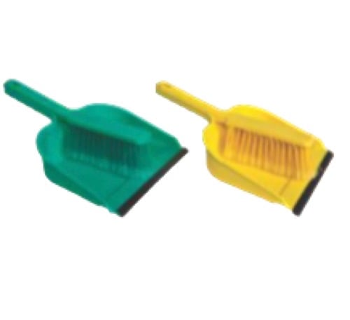 High Grade Plastic Multicolor Dustpan With Brush-1