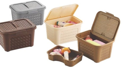 Multi Purpose Medicine Storage Box with Detachable Tray & Handle for Home Camping Travel kit Storage Box