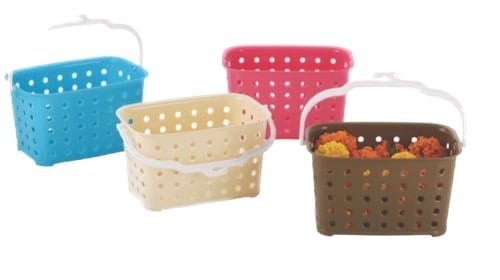 Plastic Multipurpose Storage Basket Container with-1