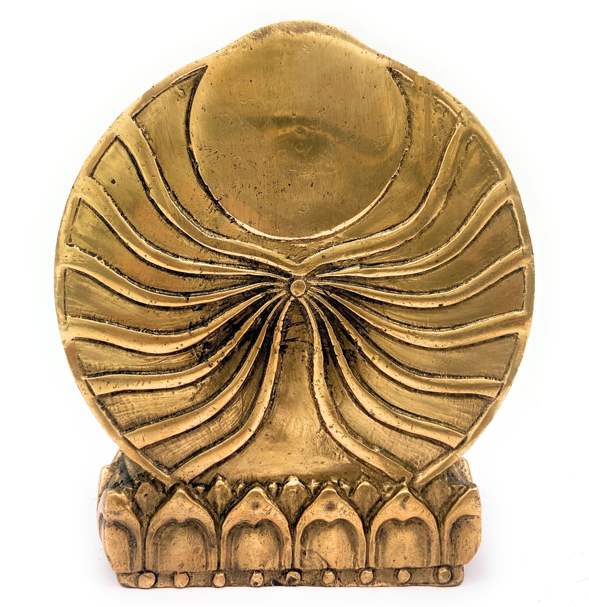 Premium Brass Buddha Idol | Lord Buddha Statue | Meditating Buddha Murti | Gautama Buddha Figurine | Spiritual Home Decor Showpiece,Gold, 6.5 Inch, 1 Piece